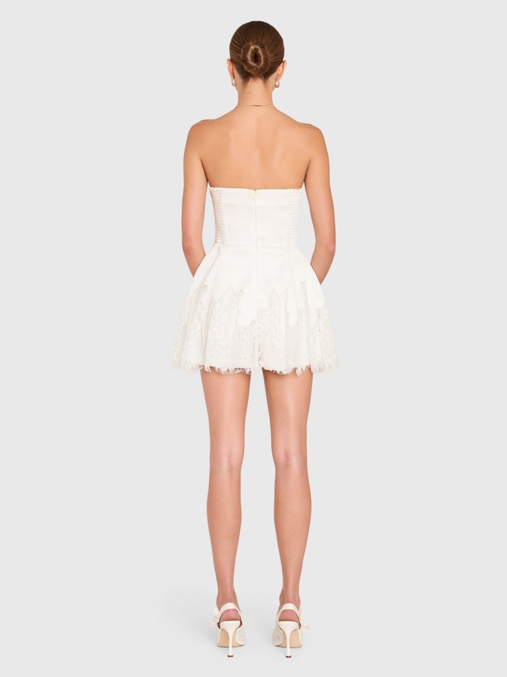 Amanda Uprichard Romilly Romper in White M - Picture 7 of 12